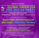 BRMC GLOBAL GREEN USA Pre Oscar Party Poster